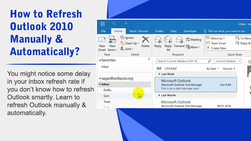 How to Refresh Outlook Mailbox Manually & Automatically? {2022}