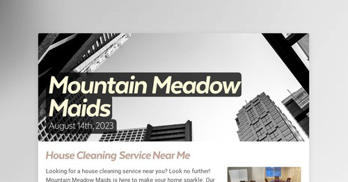 Mountain Meadow Maids | Smore Newsletters