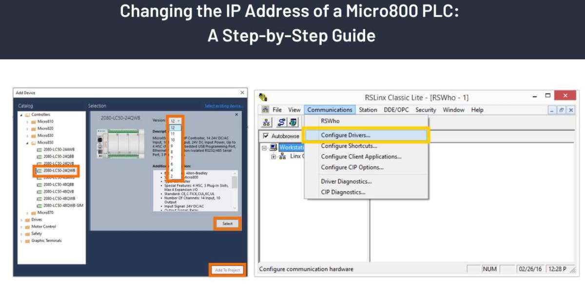Changing the IP Address of a Micro800 PLC: A Step-by-Step Guide