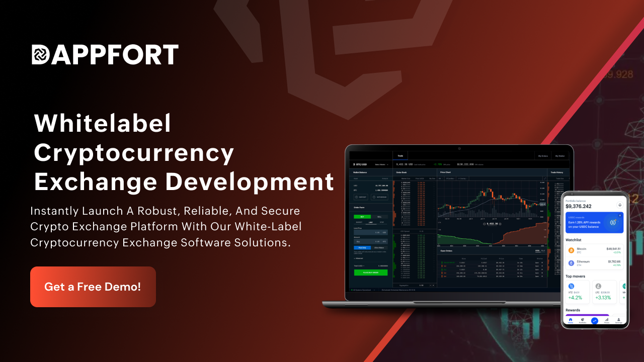 White label Cryptocurrency Exchange Development Company | Dappfort