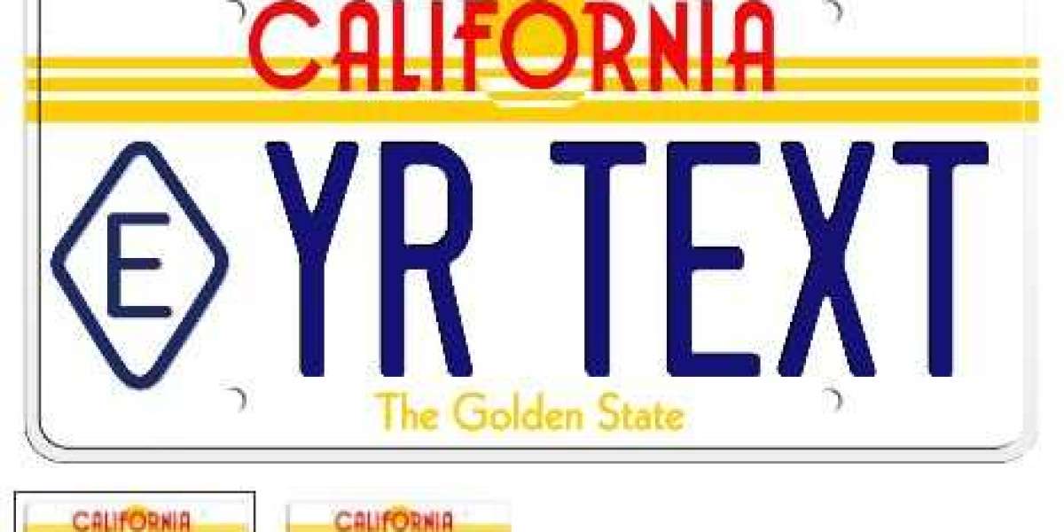 1983 State Exempt California License Plate the Golden State